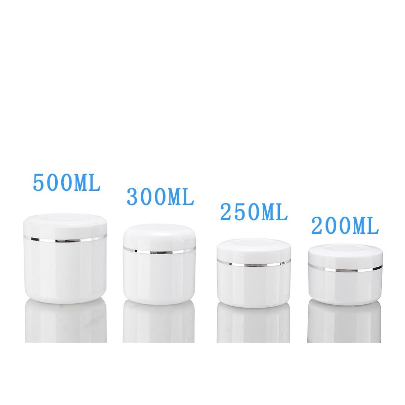 15/20pcs 200ml~500ml Refillable Bottles Empty Face Cream Lotion Jar bottles box Cosmetic Container Plastic Empty Makeup Jar Box