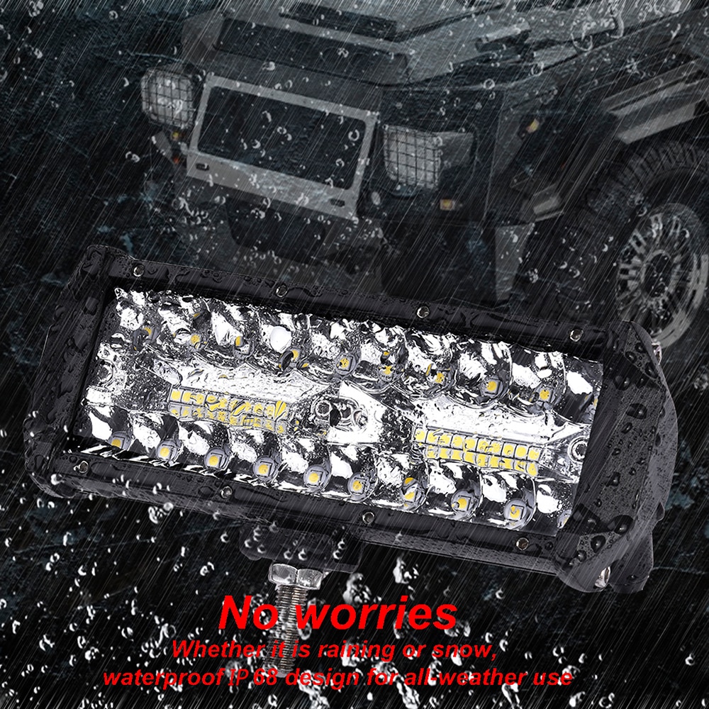 1pcs 7inch 120W Offroad Led Light Bar For Cars Combo Beams Off road SUV ATV Tractor Boat Trucks Excavator 12V 24V Work Lights