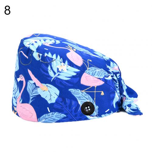 1PC Waschbär Fox Drucken Unisex Outdoor Sport Schweißband Kappe Schweiß Absorbierende Chirurg Krankenschwester Peeling Kappe Mit Taste Einstellbar Hut: 8