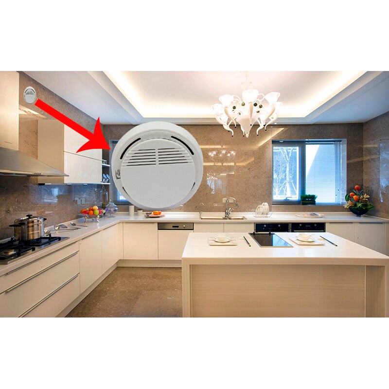 Fire smoke detection portable installation alarm, used for home fire protection, kitchen fire alarm