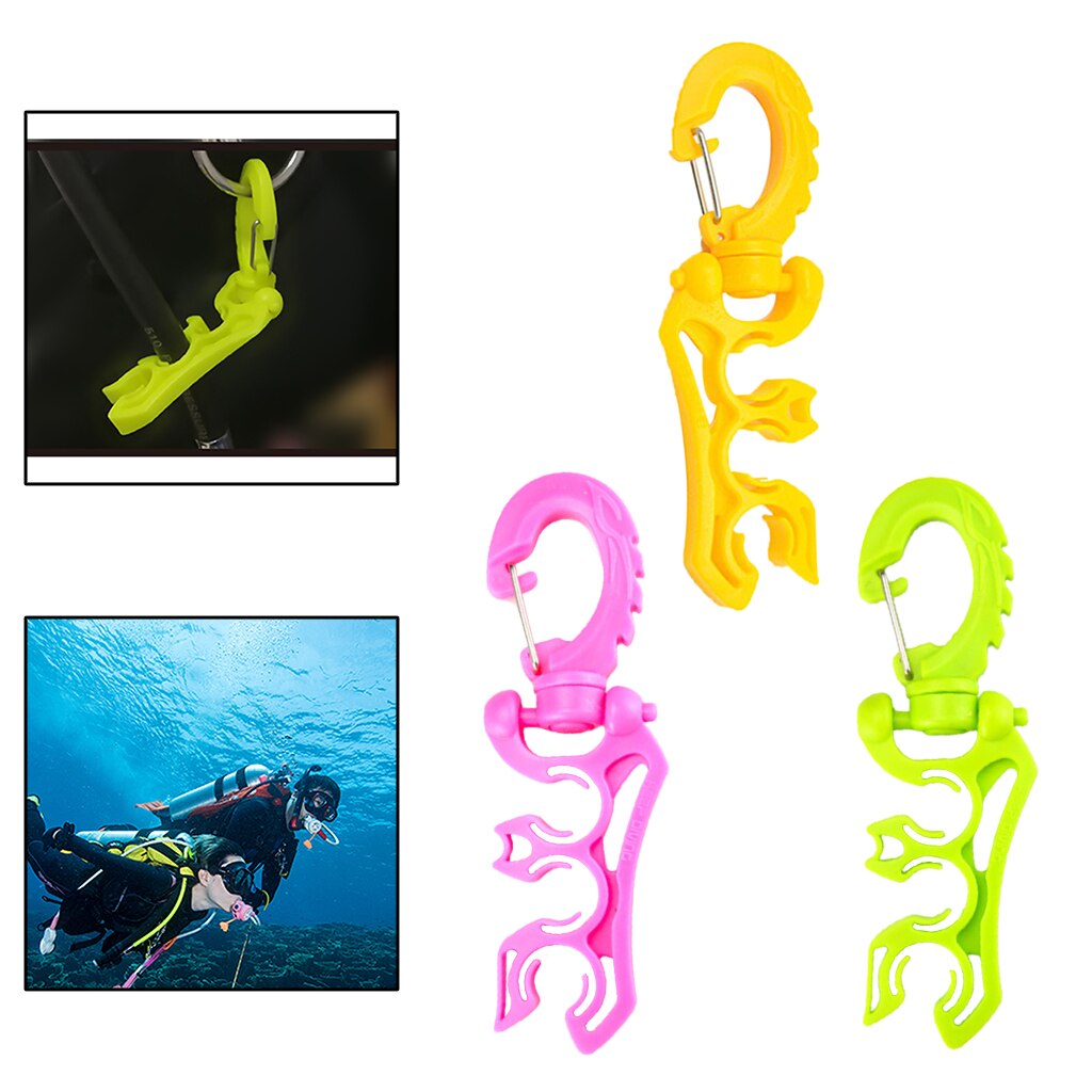 Draaibare Duiken 3 Bcd Slangklemmen Met Clip Haak Voor Regulators Meters