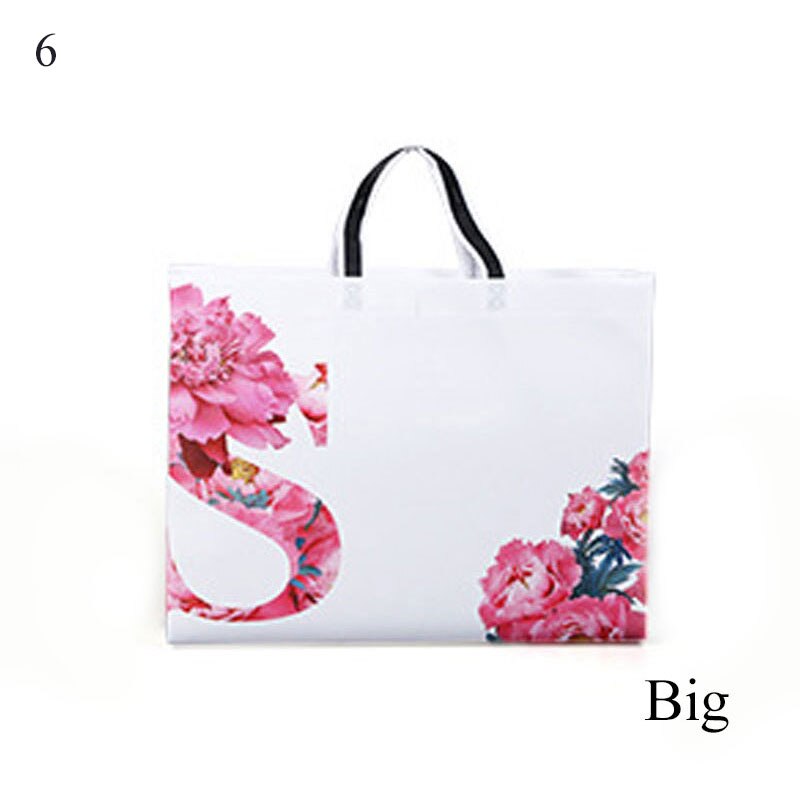 Eco Waterproof Women Shopping Bag Reusable Shopping Bag Print Tote Bag No Zipper Pouch Women Storage Bags Organizer: 6 big