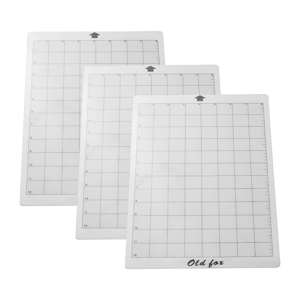 3Pcs/5pcs Replacement Cutting Mat Adhesive Mat with Measuring Grid 8 by 12 Inch for Silhouette Cameo Cricut Explore Plotter