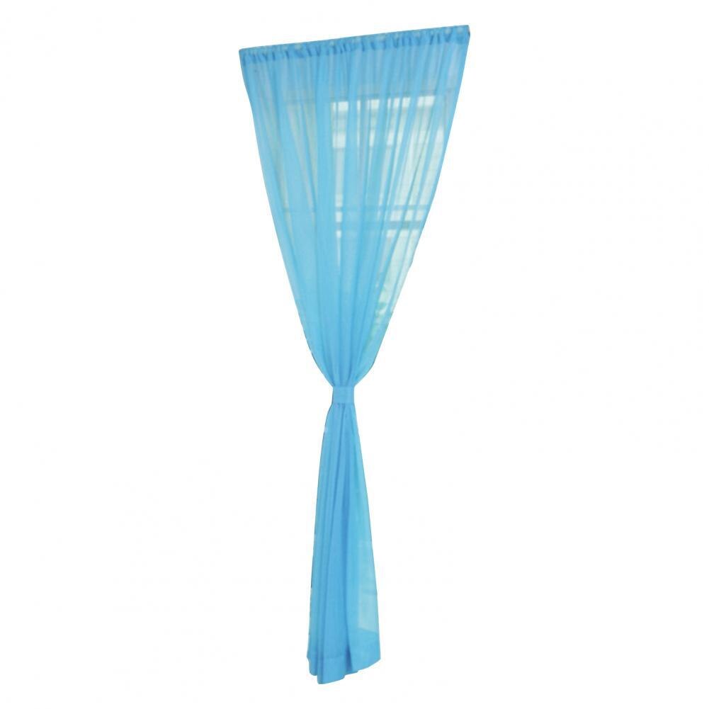 Sheer Curtain Eye-catching Window Drape Smooth Surface Washable Useful Practical Material Tulle Curtain: Beige