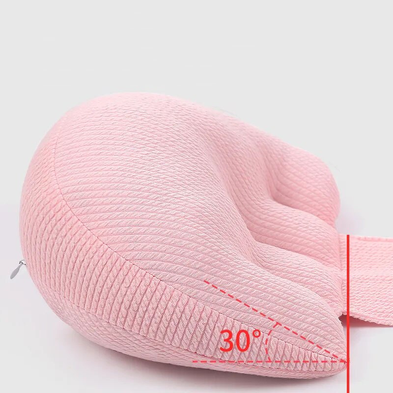 Almohada de maternidad de fibra de bambú para mujer embarazada, soporte para la cintura, almohada de algodón elástico para dormir de lado, cojín para el embarazo