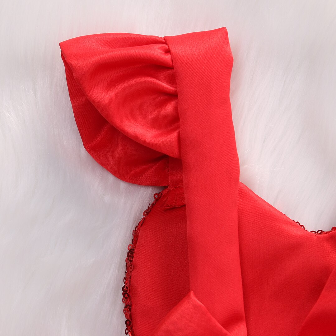 Baby Girl Sequins Heart Ruffles Tulle Romper Summer sleevelesss Jumpsuit Outfits Sunsuit US Stock