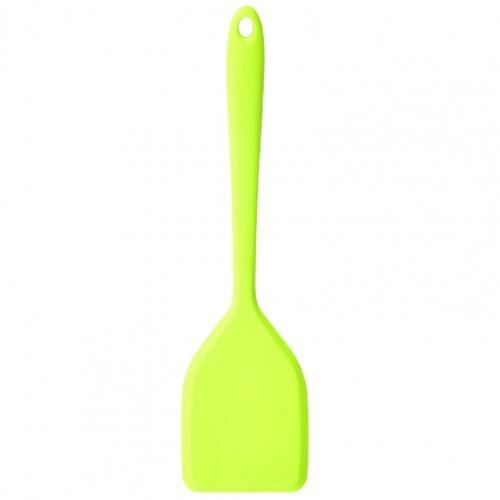 Useful Silicone Spatulas Anti-fade Solid Color Long-lasting Little Cooking Spatulas Cooking Spoon Cake Spatulas: Green