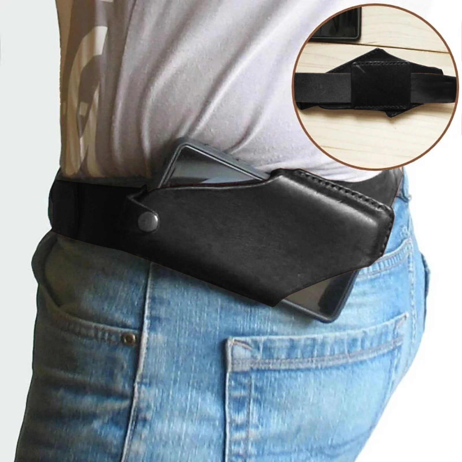 Vrouwen Mannen Mobiel Loop Holster Case Riem Taille Tas Rekwisieten Kunstmatige Lederen Tas Telefoon Portemonnee Pocket Outdoor Unisex Tas