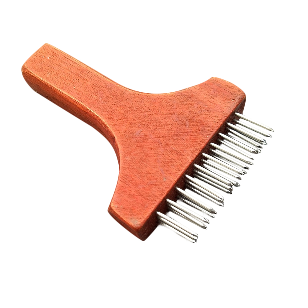 Cooking Mini Pork Sharp Dinner Meat Tenderizer Kitchen With Wooden Handle Stainless Steel Needle Tools Beaf Steak