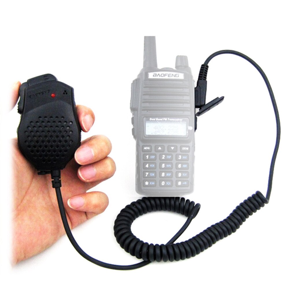 2PCS Dual PTT Earpiece MIC Speaker UV-82 UV-8 UV82L UV-89 UV-82 Plus UV-82TP GT-5TP UV-82HP UV-82HX Microphone for Baofeng UV 82