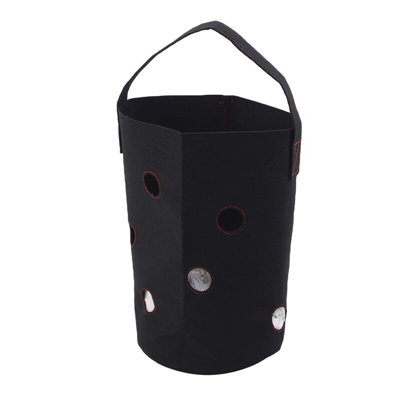 Tuin Outdoor Planten Grow Bag Aardbei Verticale Bloem Kruid Pouch Wortel Ademend Groente Ronde Herbruikbare Pot Planter