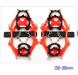 M/L Size Crampons 12 Teeth Outdoor Mountaineering Hiking Antislip Ice Snow Shoe Spikes Shoe Crampons Skidproof: Size 35-40