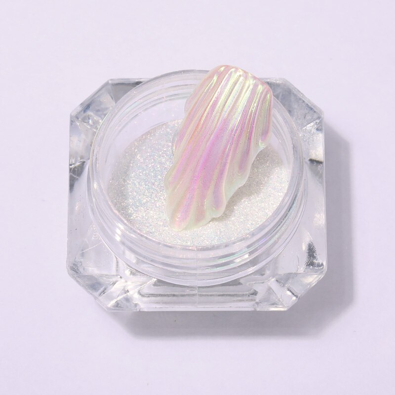Accessoires pour ongles en poudre pour ongles miroir poudres scintillantes Pigment caméléonique poussière Art des ongles décorations pour ongles