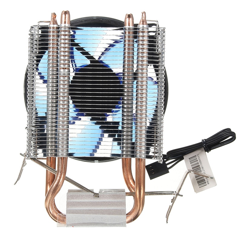 Ventilador de refrigeración de cobre , núcleo de refrigeración LED CPU, ventilador de refrigeración silencioso, disipador de calor para Intel Socket LGA1156/1155/775 AMD AM3