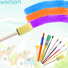 WARMOM 9PCS/Set Children Painting Brush Kids Graffiti Painting Pen Kindergarten DIY Early Education Art Painting Supplies Set