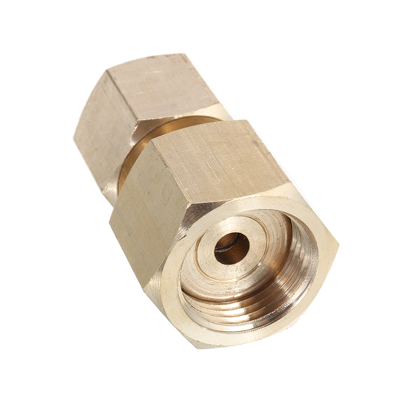 Adaptor CGA-320 to CGA-580 CO2 Cylinder to Argon Nitrogen Regulator Converts + 2Pcs Washeres