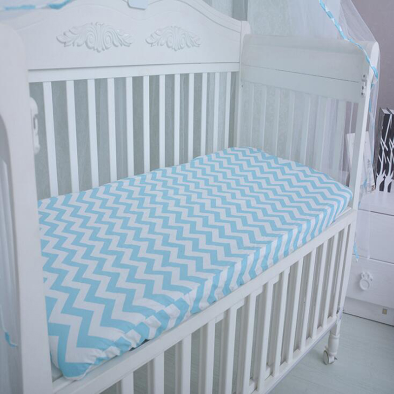 Nyfødt barneseng cribbed sheetchildren sengetæppe småbørneseng sengetøj bomuld blødt spædbarn lagner bwz 006: C