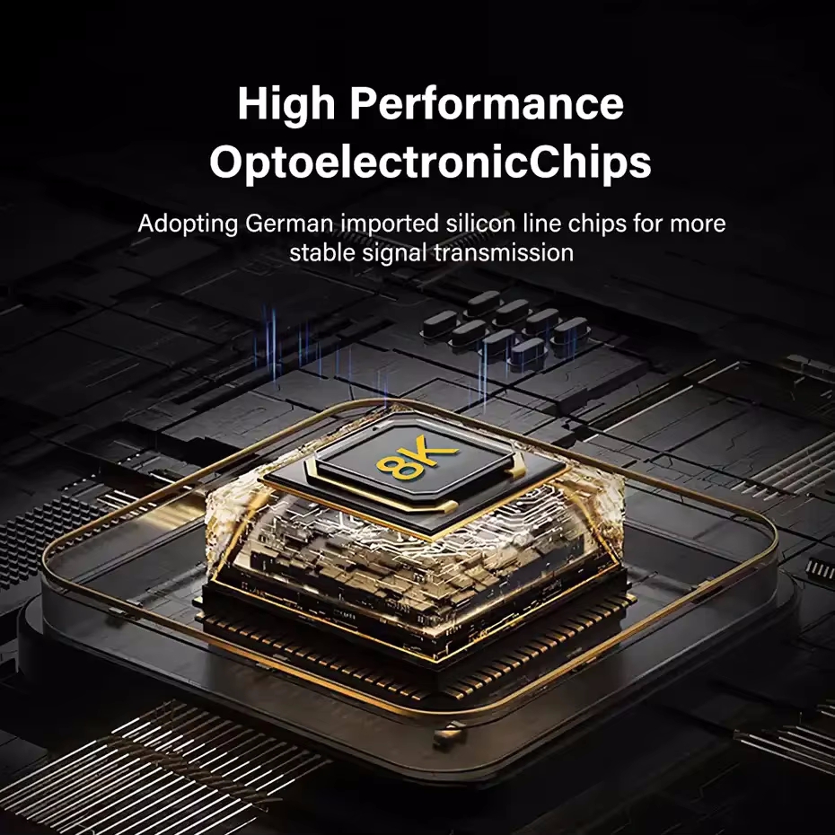 Câble hdmi 8K câble à fibres optiques détachable Type A + D 8K @ 60Hz 4K @ 120Hz câble eARC 48Gbps fibre optique hdmi active pour RTX 3080/3090