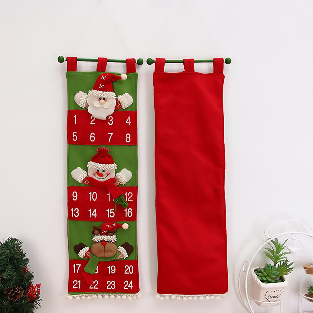 Jule-adventskalender glædelig jul indretning til hjemmet jule-adventskalender hængende væg jul godt år 20