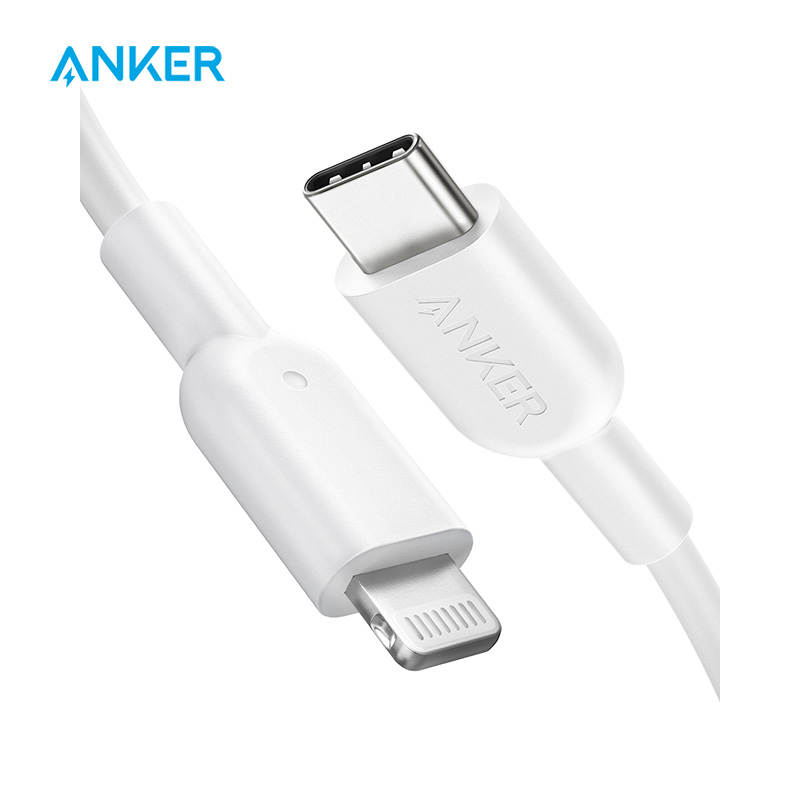 Anker usb-laddningskabel för iphone 12/13 typ c till lightning-kabel powerline ii för iphone 11 snabbladdningskabel usb-datakabel