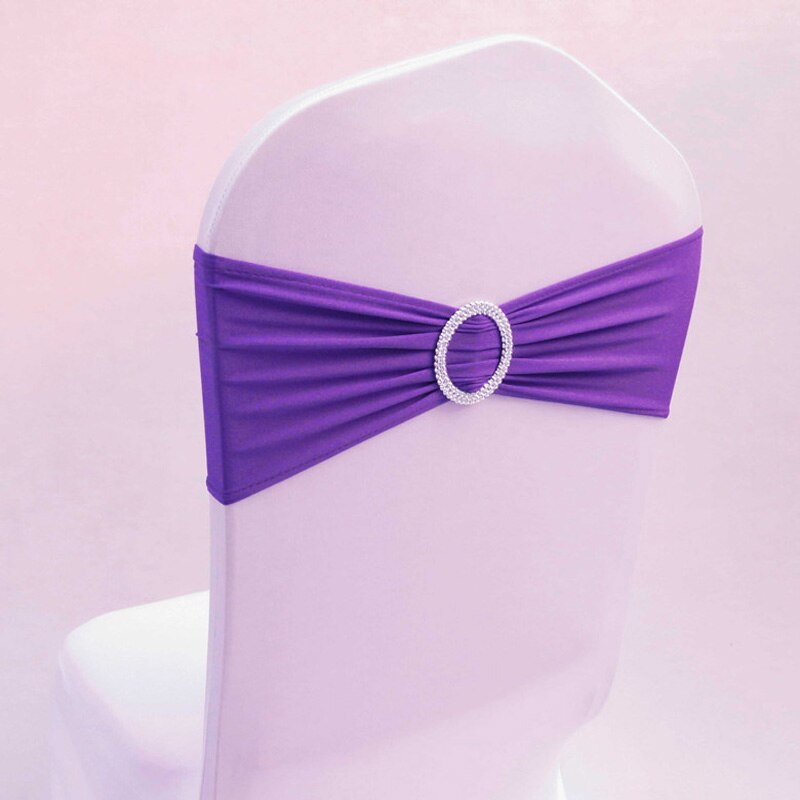 10 stuks spandex lycra stoelhoezen voor bruiloften, sjerpbanden, decoratie voor bruiloften, verjaardagen