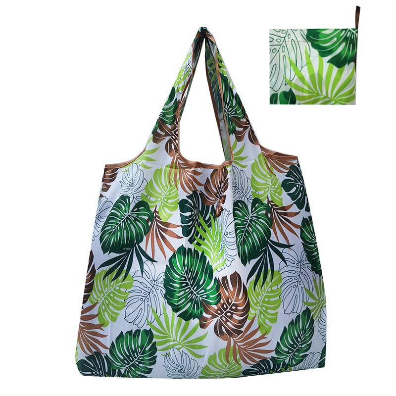 Thick Magic style Nylon Large Tote ECO Reusable Polyester Portable Shoulder Handbag Cartoon Folding Pouch Shopping Bag Foldable