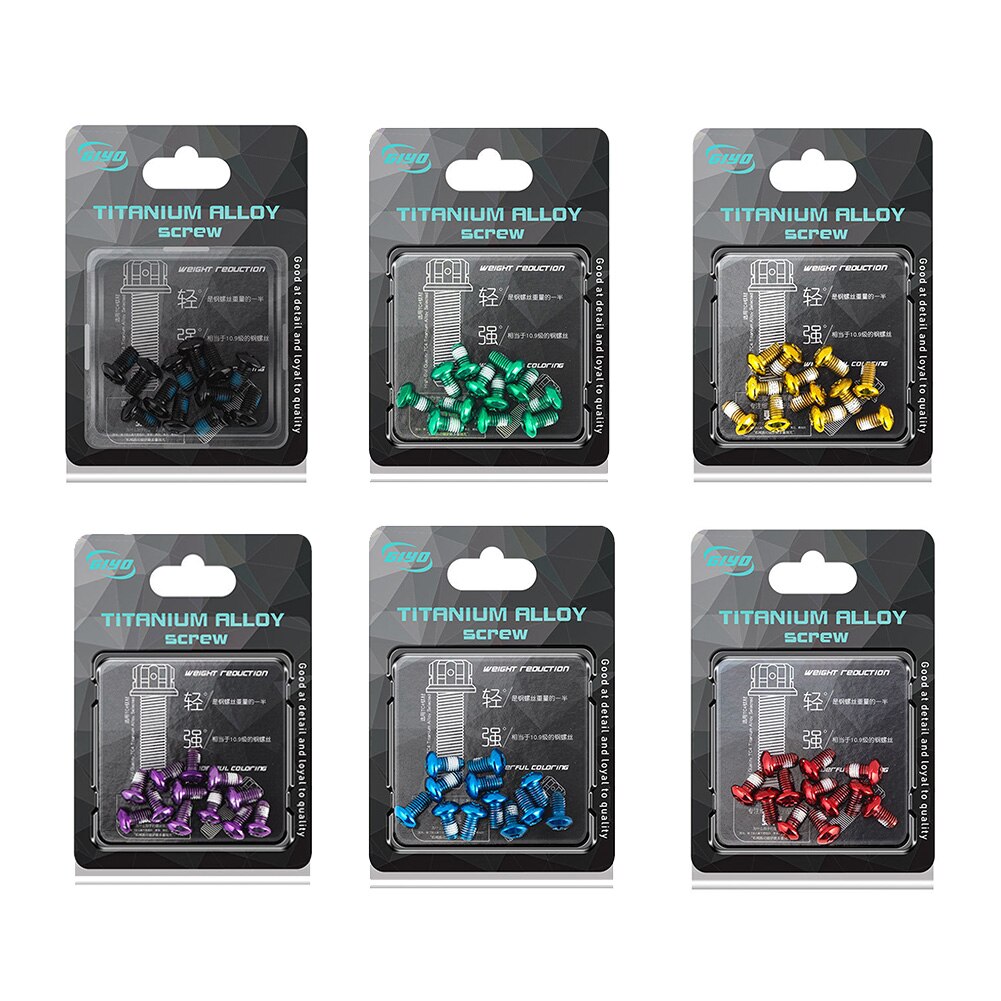 12Pcs Fiets Schijfremrotor Torx Bouten T25 Torx M5x9mm Mtb Bike Rvs Bevestigingsschroeven Fietsen Accessoire Deel tool