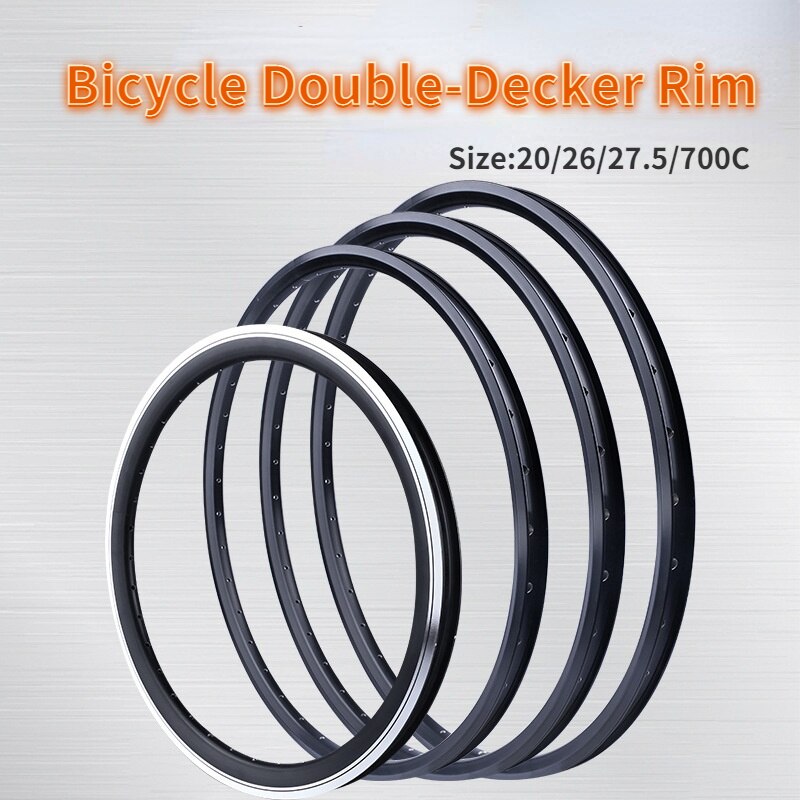 Mountainbike Doppel Ring Rand 20/26/27.5/700C 36 Speichen Löcher Aluminium Legierung dauerhaft Straße Fahrrad V Felge Rabatt Bremse Felge