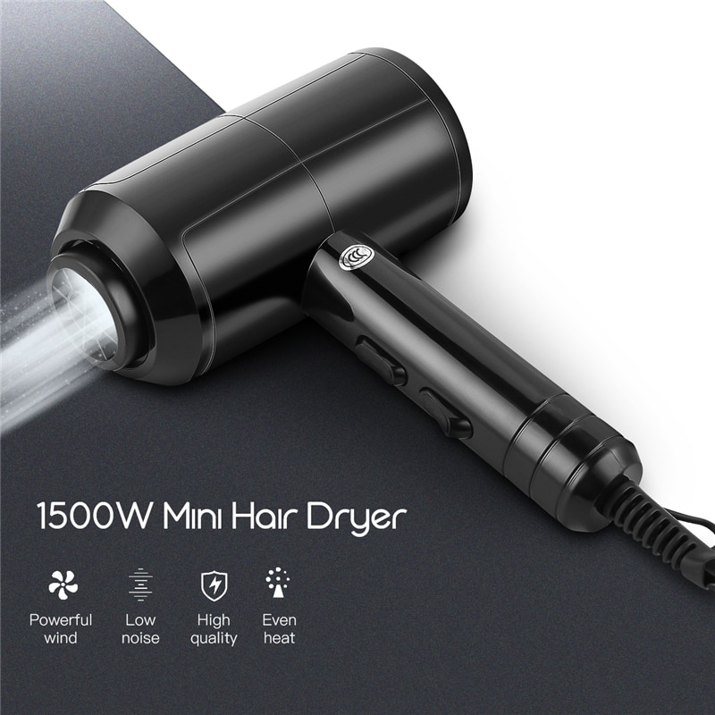 1500W Portable Mini Hair Dryer For Hair Blow Dryer Hair Brush Hairdryer Machine Travel Hairdryer