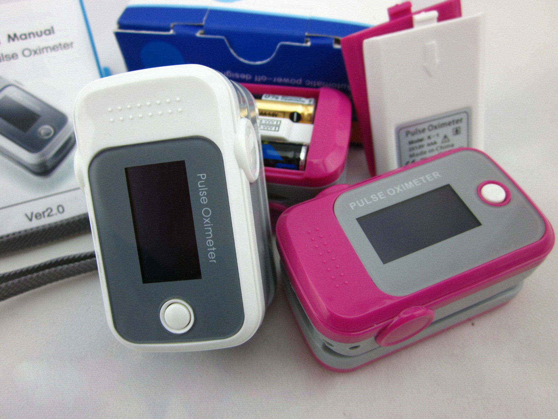 SpO2 PR Finger Pulse Oximeter OLED Screen Blood Oxygen Saturation Heart Rate Meter