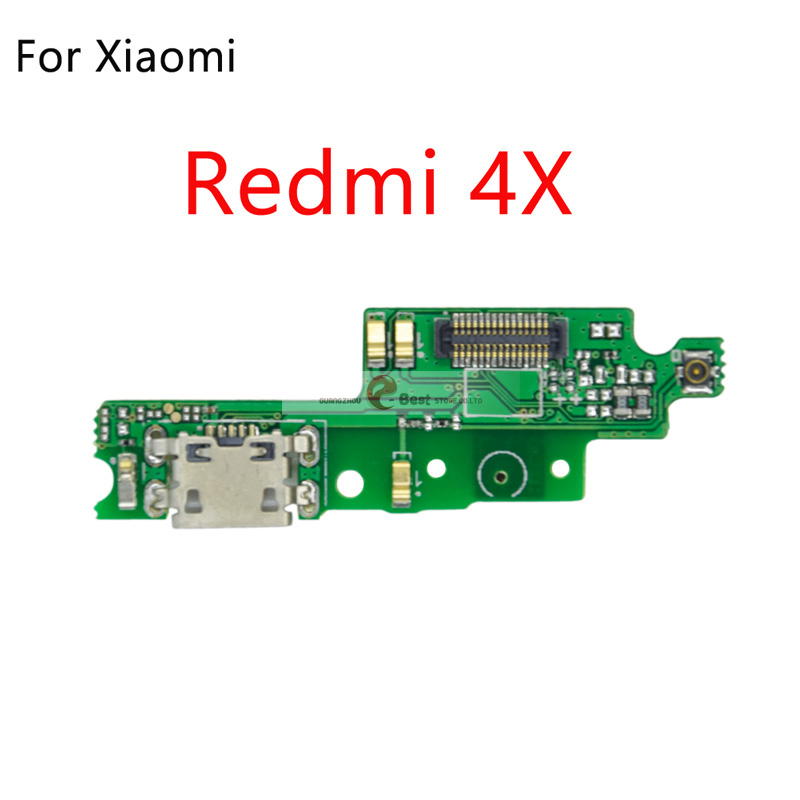 USB Charging Port Board Flex Cable Connector with microphone For Xiaomi Redmi Note 2 3 4 5 Plus Pro 5A 6 Pro 4x 4A 6A: For Redmi 4X