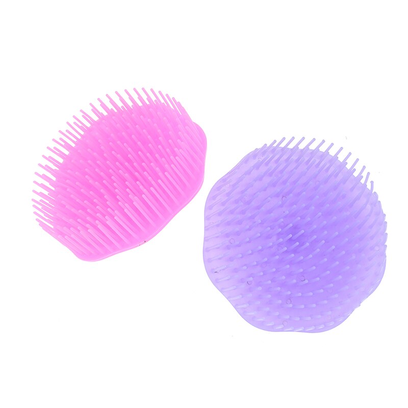 Mini peigne à cheveux rond en forme de brosse à cheveux en plastique enchevêtrement tête cuir chevelu Massage peigne cheveux promouvoir le cercle sanguin confortable à utiliser