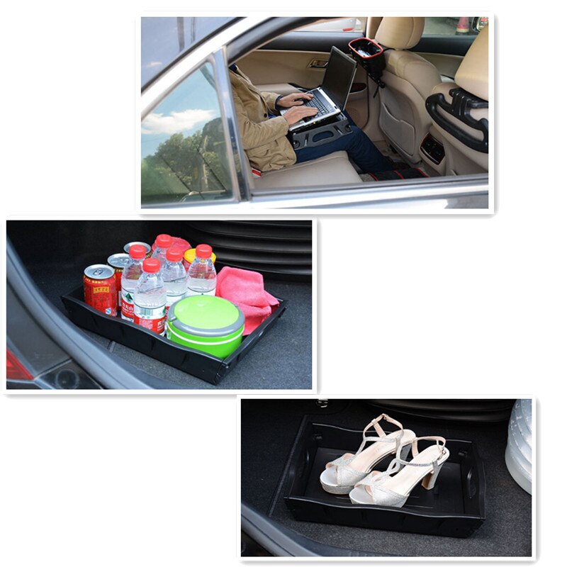 Multifunctionele Auto Opslag Mand Opvouwbare Auto Organisatie Als Laptop Bureau/Eetkamer Lade Voor Thuis/Auto/Hotel/ kantoor/Keuken