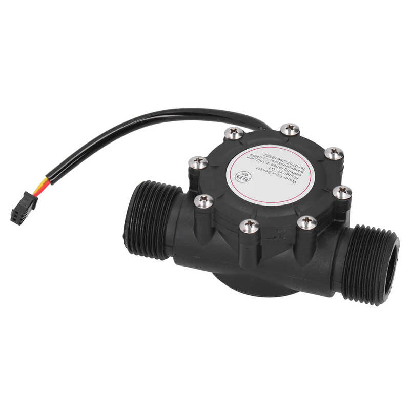 YF-G1 DC 3-24V Hall Flowmeter Flow Sensor Water Flowmeter Counter Hall Meter G1in Male Thread Swimming Pool