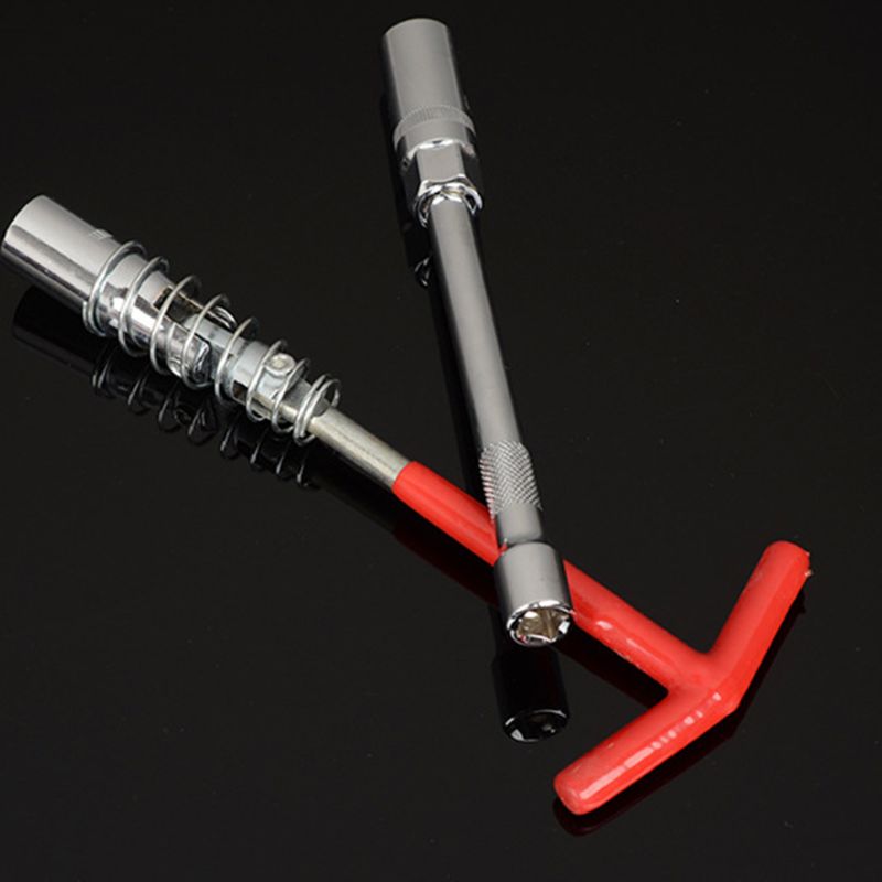 Remover Installer T-Handle Universal Joint Spark Plug Socket Wrench Automobile Maintenance Modification Disassembly Tool