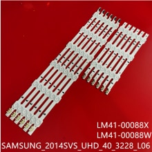 Tira de luces LED de iluminación trasera, accesorio para Samsung UE40J5100AW UE40H5000AK UE40H6400 UE40J5100 UE40H6650 UE40H6240 UE40H5270 UE40J6240AK, 10 unidades