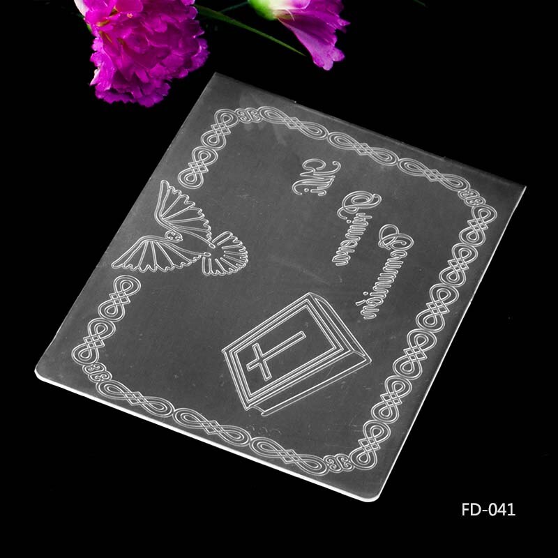 AZSG Embossing Mappen Collection 3 van Mappen voor Scrapbook Map voor Scrapbook DIY Album Card Tool Plastic Template: fd089