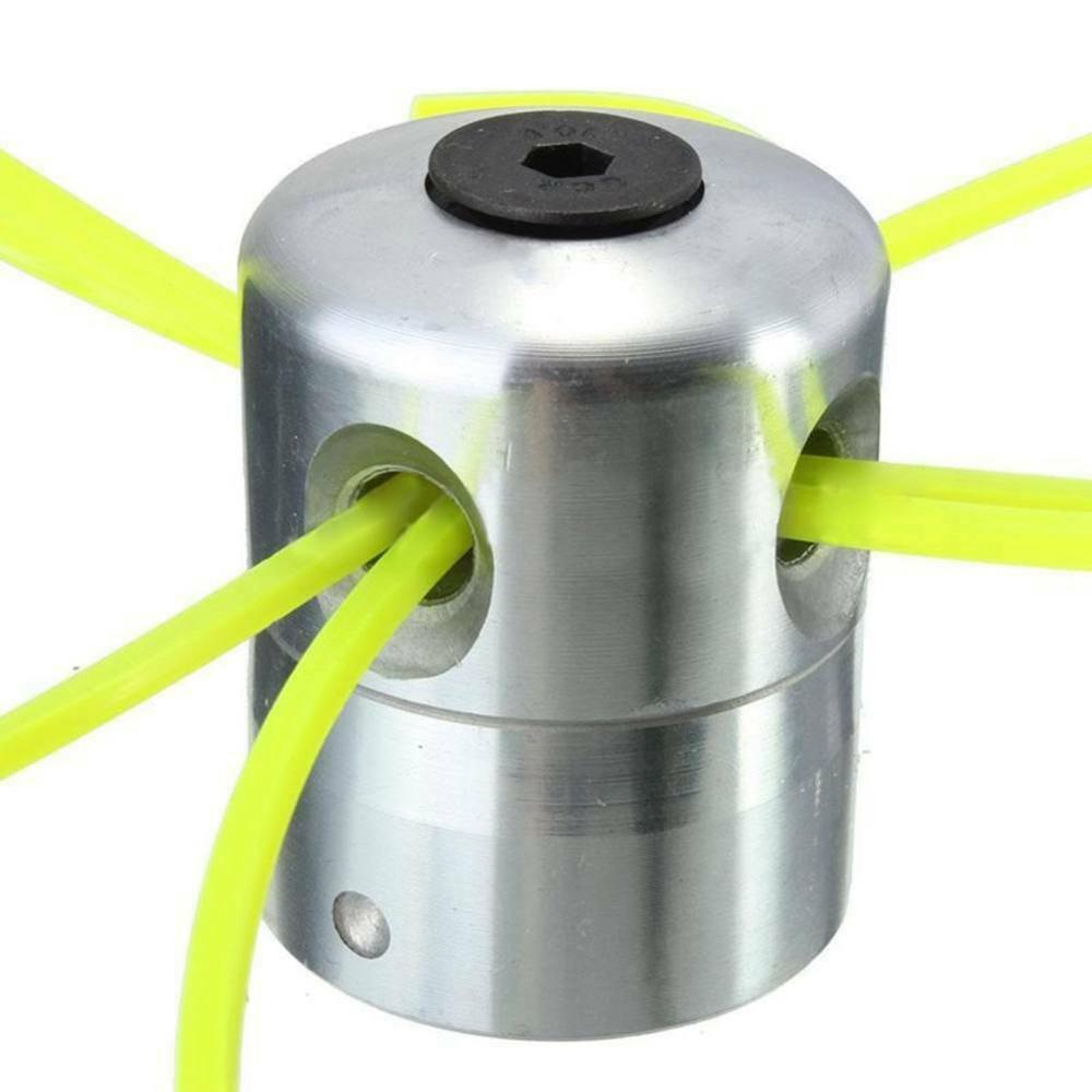 Metal Cylindrical Strimmer Grass Trimmer Head Lawn Mower Replacement Parts with Small Wrench Mowing Ropes