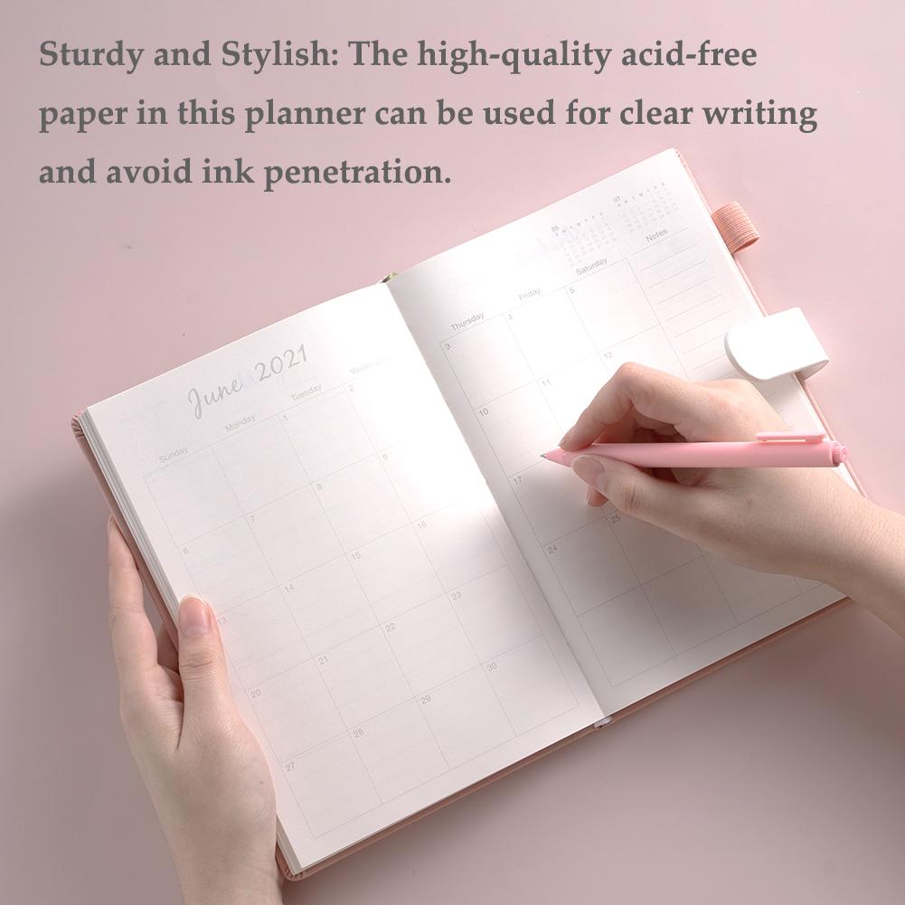 Daily Weekly Monthly Journal Planner Notebook Agenda Planner Plan A5 Notebook Stylish Floral Schedule Office Stationery