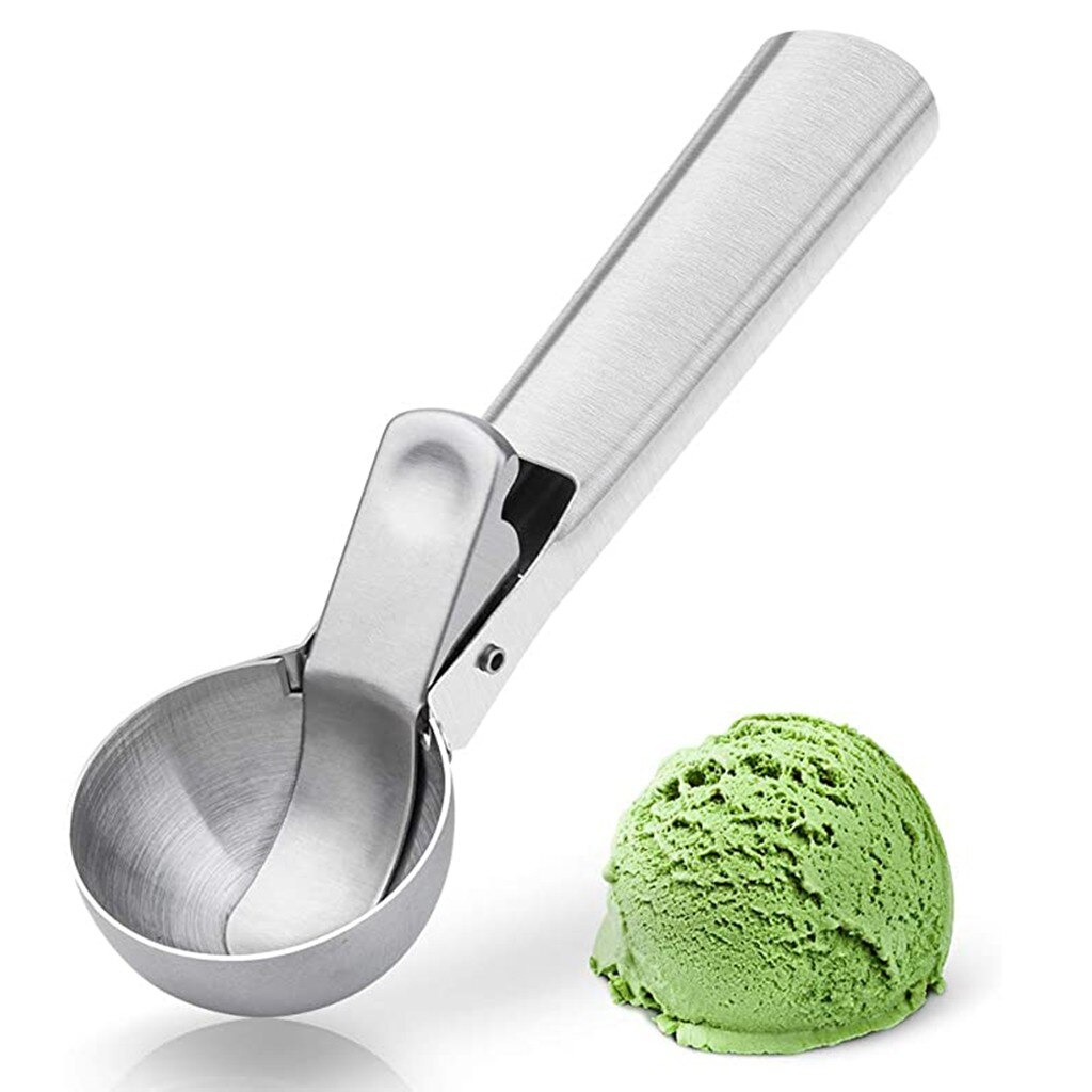 Stainless Steel Ice-cream Scoop With Comfortable Anti-freeze Handle Ice Cream Scoop Home Multi Dessert Spoon Watermelon Spoons