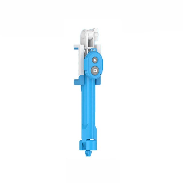 Selfiestick met afstandsbediening voor telefoon, bluetooth-statief, selfiestick met draadloze afstandsbediening voor iphone 6, 8 plus, huawei android-stick: Blauw