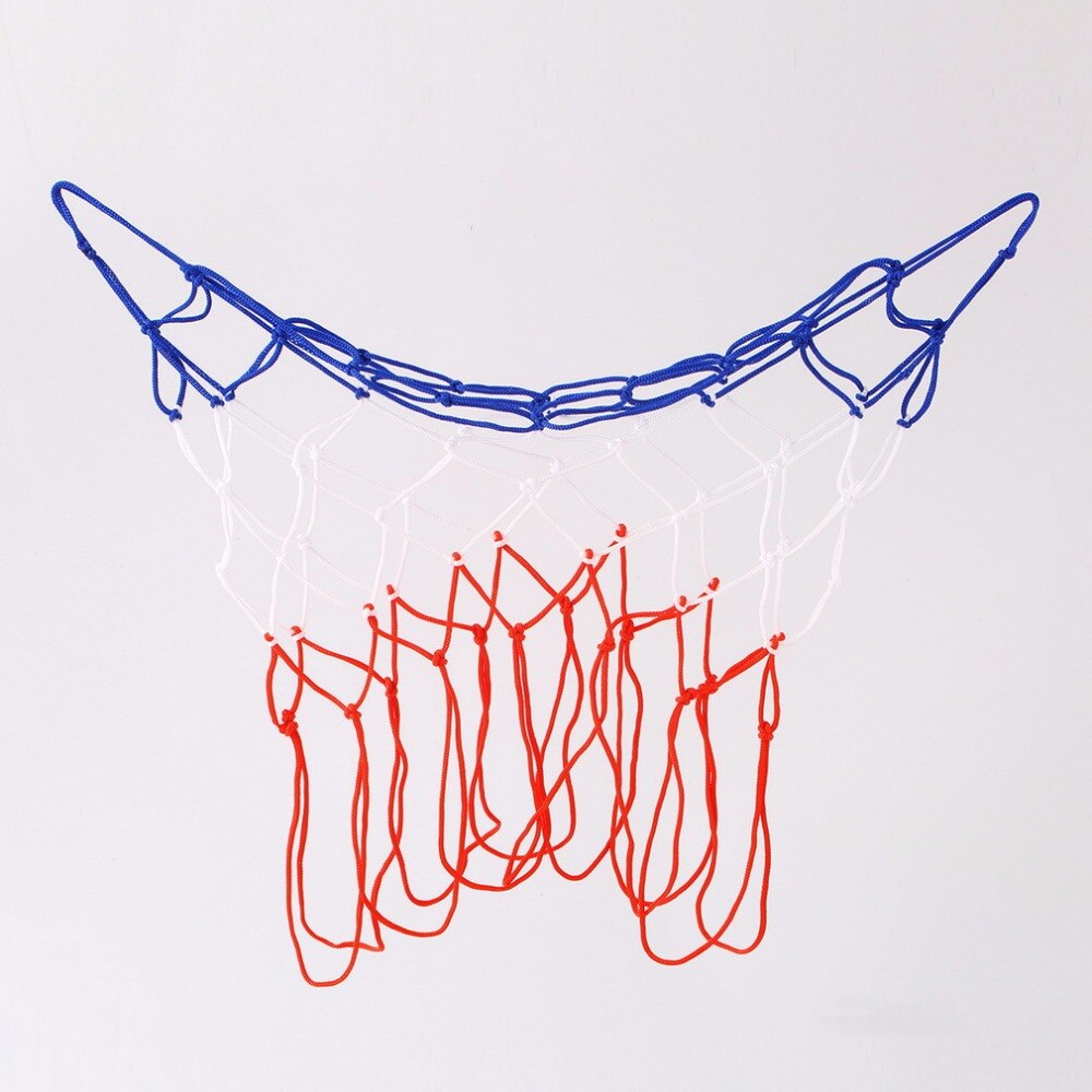 1PC Basketball Hoop Goal Rim Mesh Net Backboard Rim Ball Pum Sports Standard Nylon Thread Thick 5mm Red White Blue