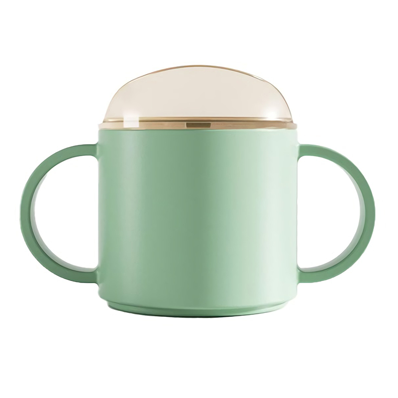 Vasos para beber para bebés, taza de alimentación para niños pequeños, aprender a beber leche, agua, vasos de entrenamiento resistentes a las caídas: Green