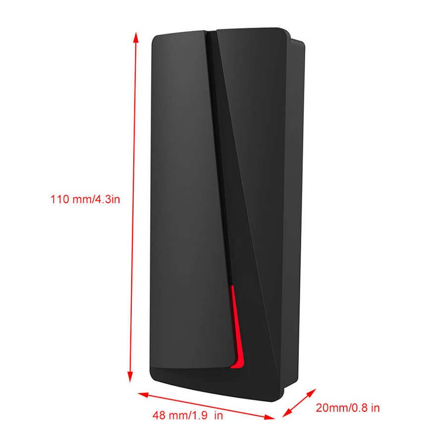 Waterproof Smart Proximity Door Access Control Card Reader Wiegand26/34 Black