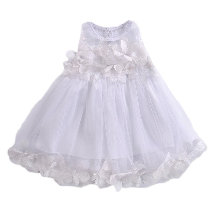 Toddler Kids Baby Girl Flower Tutu Dress Boho Beach Party Pageant Princess Dress Outfits Kids Girl Clothes 0-7T: White / 6T