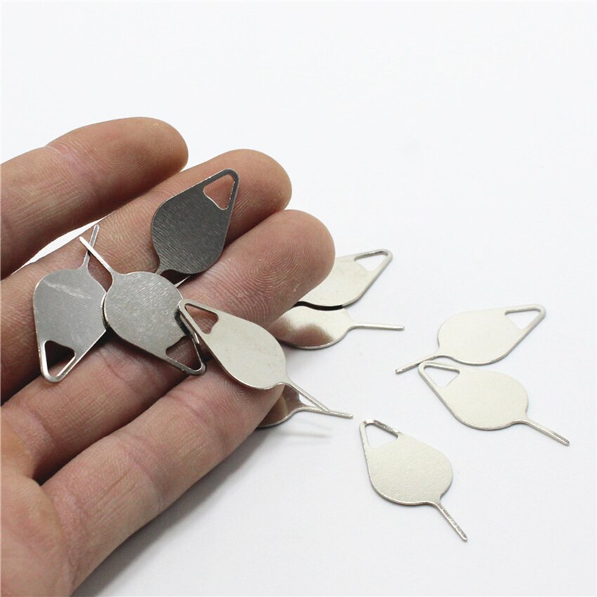 Aiguille universelle en acier inoxydable, 1 pièce, pour téléphone portable, retrait du plateau de carte Sim, broche d&#39;éjection, sélecteur de carte de Smartphone