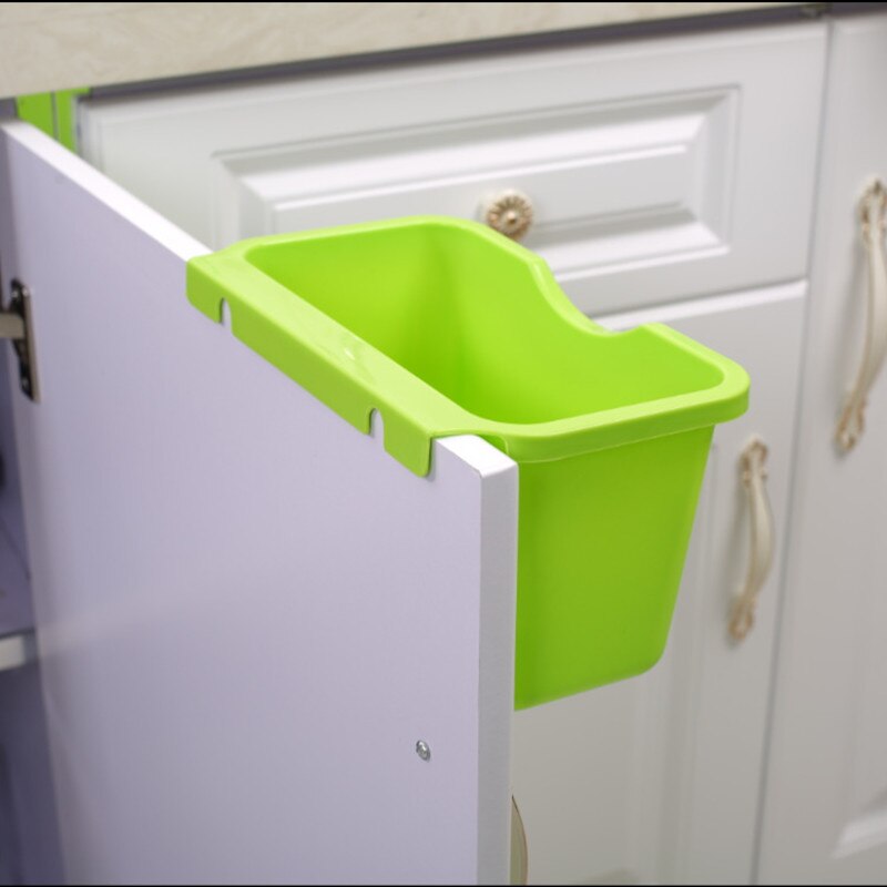 Kitchen Hanging Garbage Storgae Box Home Cabinet Doors Trash Can Organizer Square Rubbish Container Vegetables Food Garbage Bin