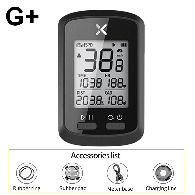 XOSS G+ Bike Computer Wireless GPS MTB Speedometer Waterproof Road Bicycle ANT+ With Cadence Cycling Tracker Accessories: XOSS G plus