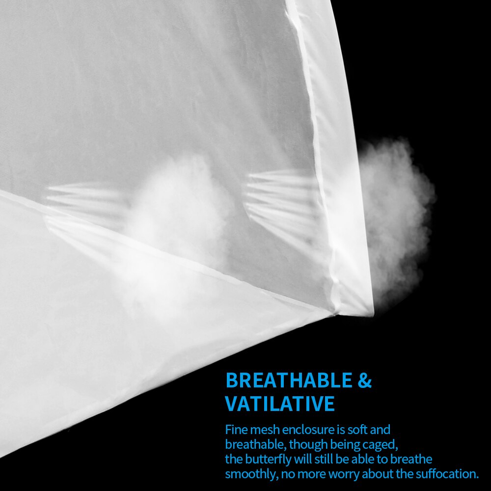 Outdoor Insect Mesh Cage Incubator Butterfly Habitat Cage Caterpillar Cubic Mesh Net Cage Butterfly Mesh Tent Mesh Cage