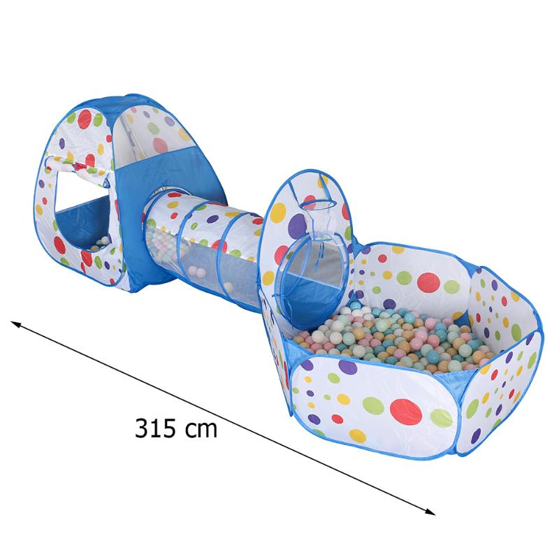 3 pz/impostato Pieghevole Tenda del Gioco di Protezione Ambientale e non-dissolvenza Del bambino Giocattoli per Bambini Piscina di Palline fossa strisciando tunnel Casa: B